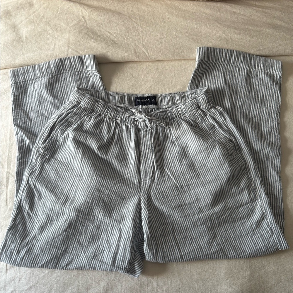 Abercrombie Men’s Striped Lounge Pants Size Medium 100% Cotton